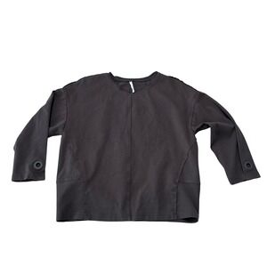 2day Women's Long‎ Sleeve Boho Blouse Top Brown Size Large 19.5 x 22